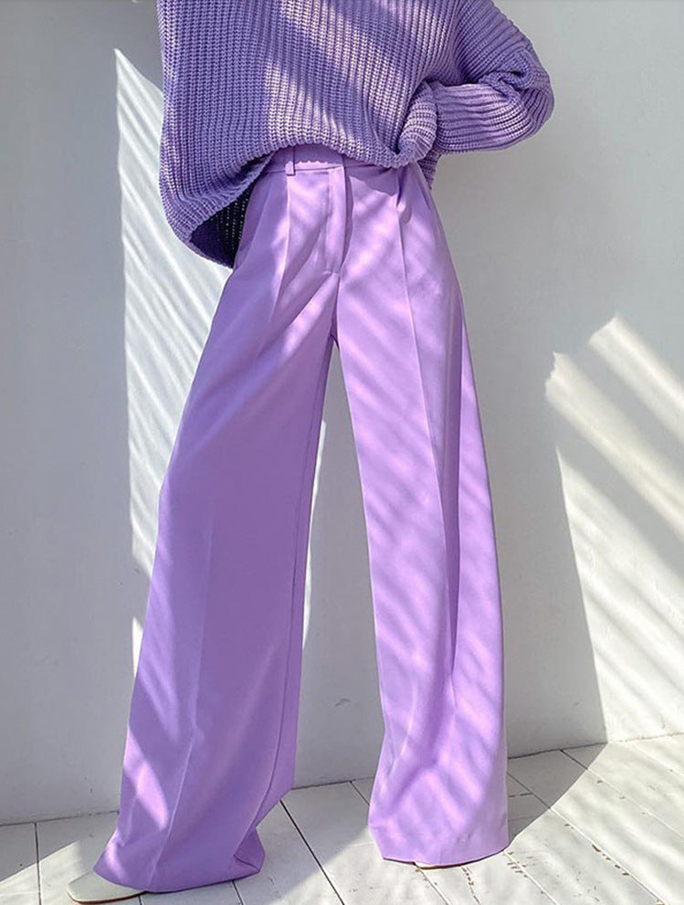 Elegant Hollow-Out Wide-Leg Pants