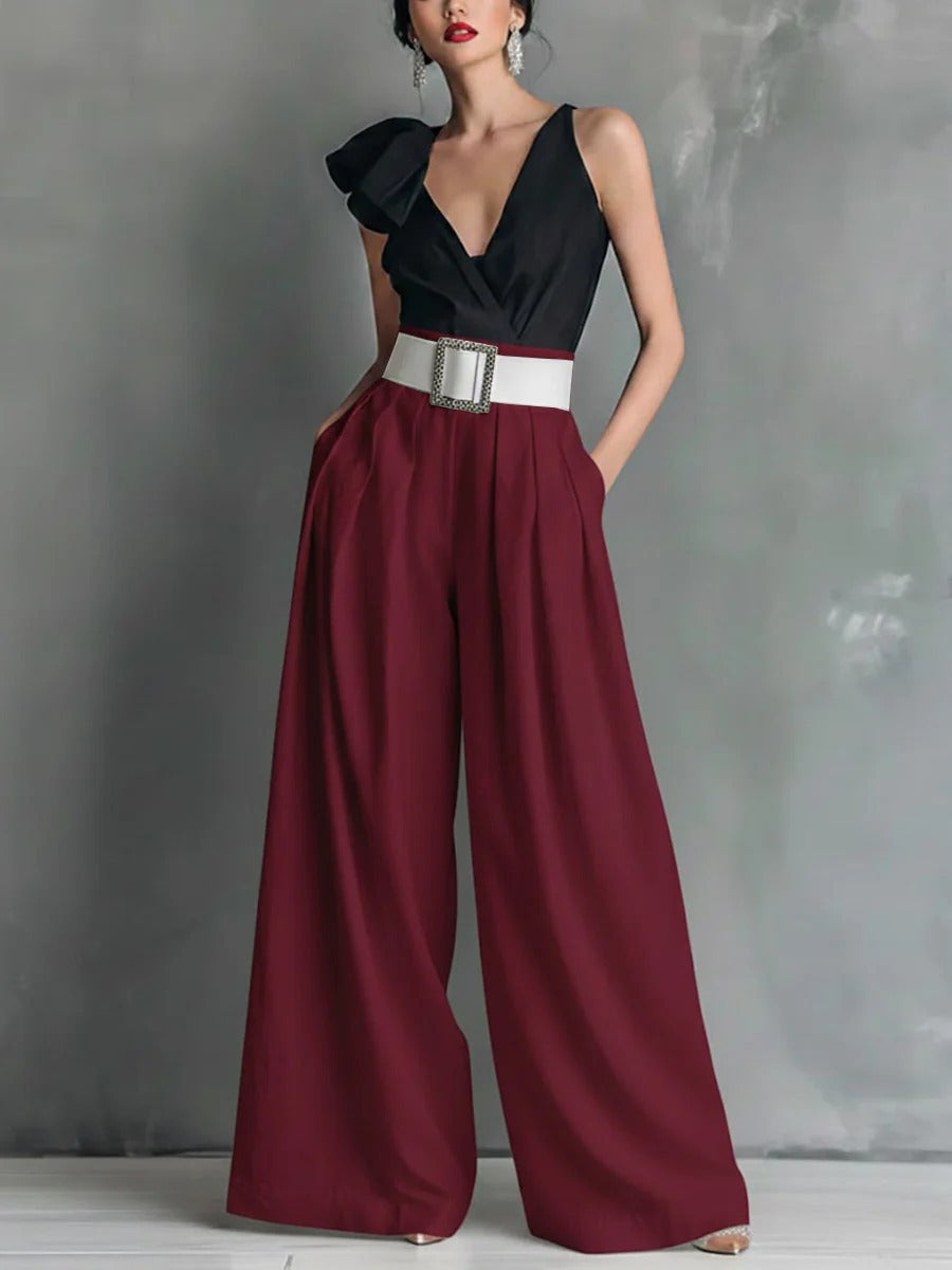 Everyday Elegance High-Waist Straight-Leg Pants