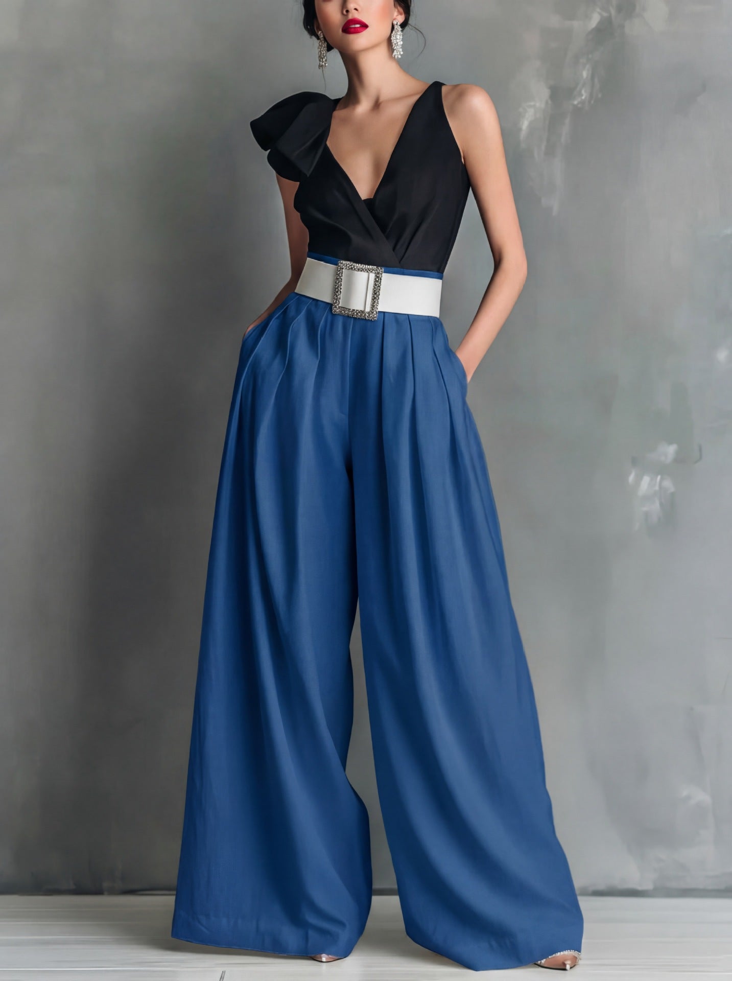 Everyday Elegance High-Waist Straight-Leg Pants